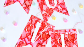 valentines day printable banner