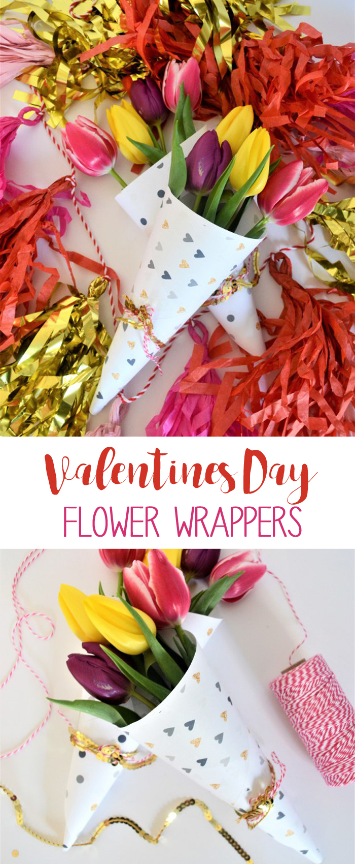 printable flower wrapper