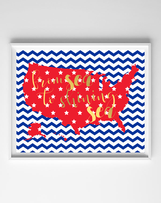 fourth of july free printable art - all crafty things
