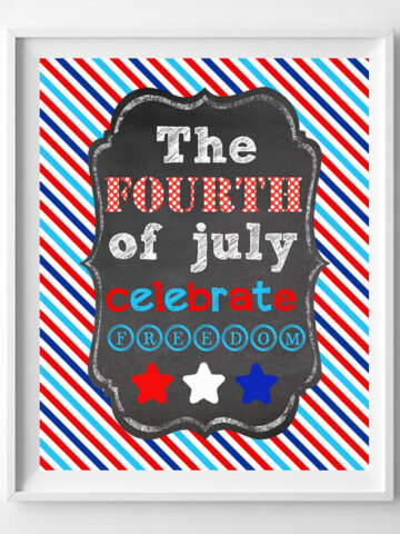 fourth of july printable art
