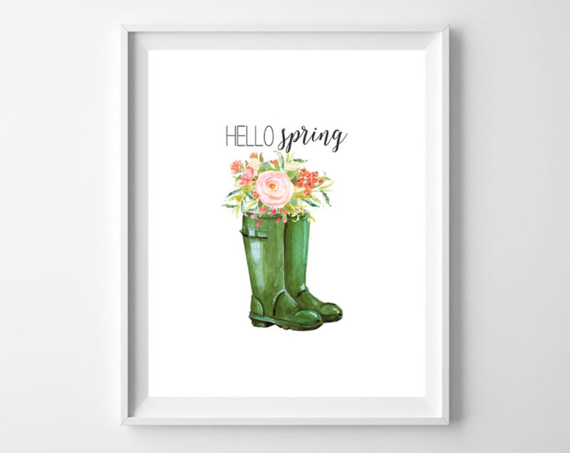 spring boots free printables