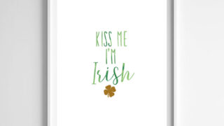 kiss me i'm irish printable