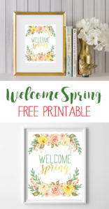 welcome spring free printable - all crafty things