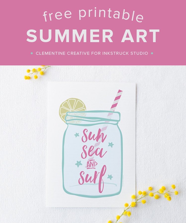 free summer printable art - all crafty things