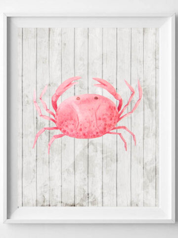 crab printable
