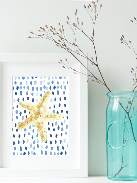 starfish beach printable