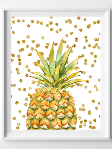 pineapple printable art