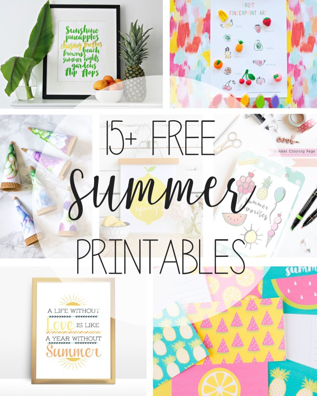 free summer printable art - all crafty things