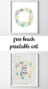 coastal-inspired summer printable art - all crafty things