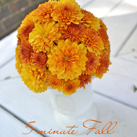 diy fall flower arrangement