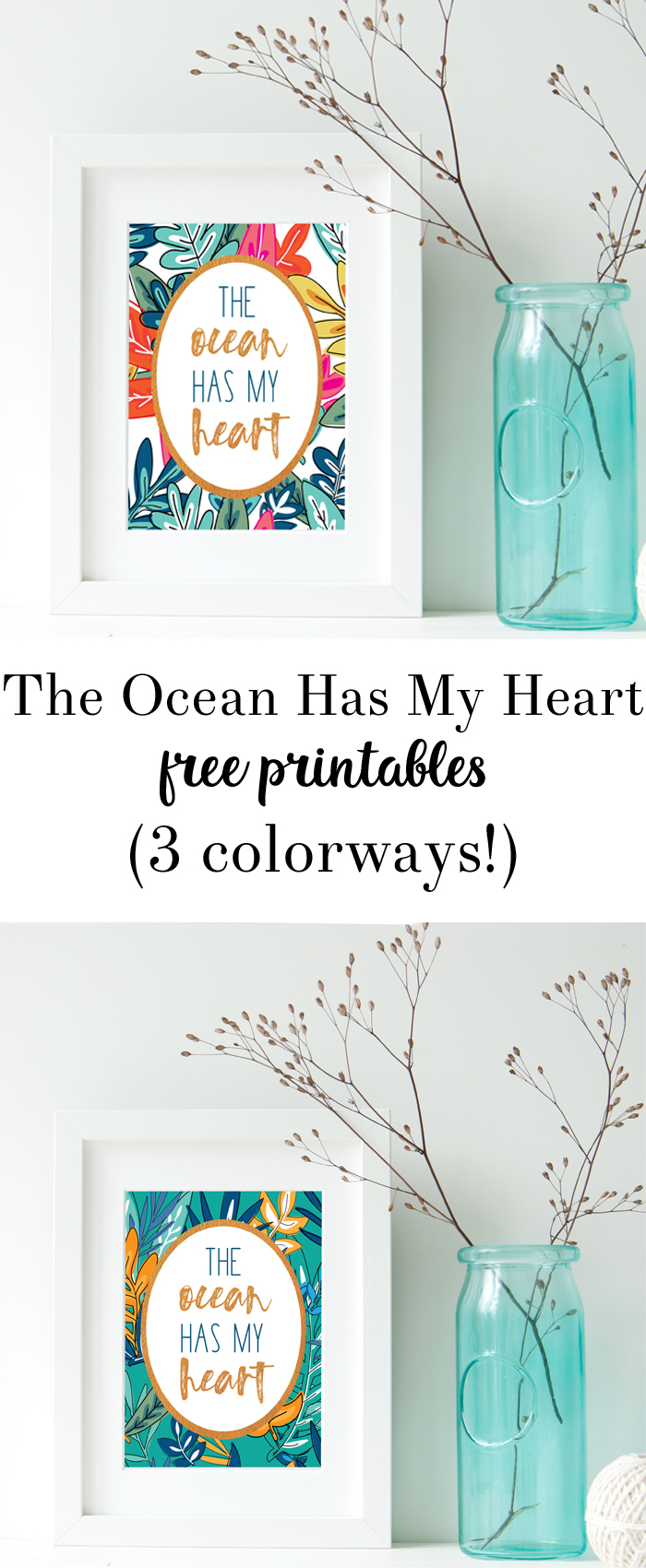 tropical free printables {the ocean has my heart} - all crafty things