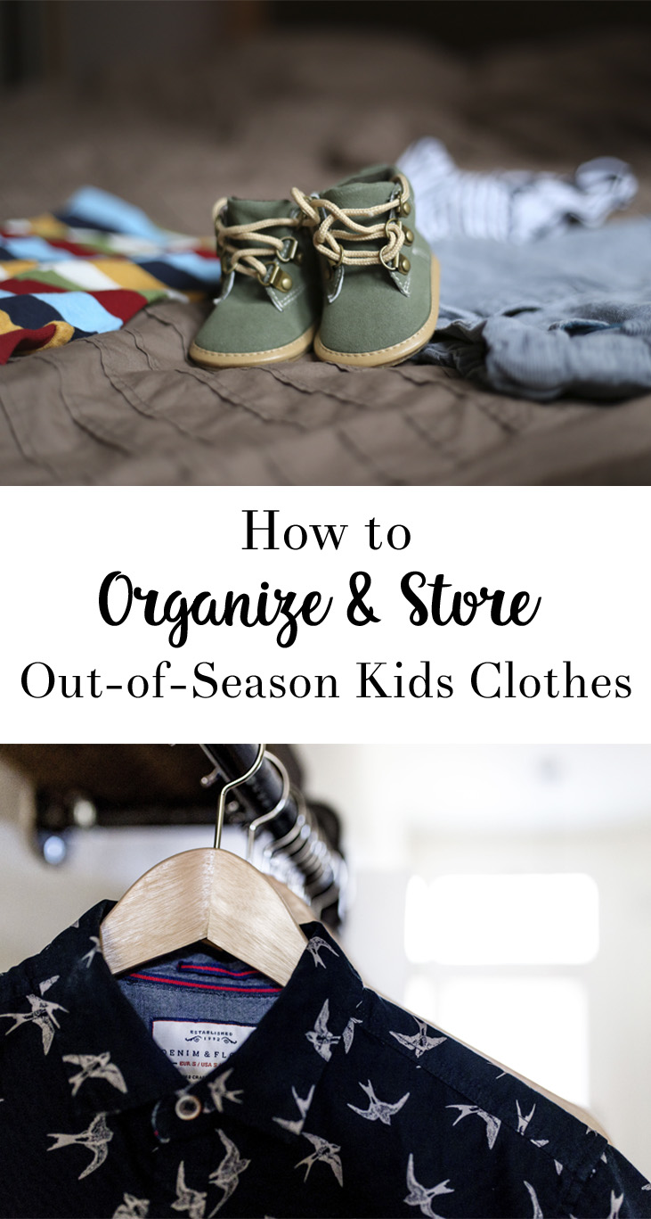 Tips for Organizing & Storing OutofSeason Kids Clothes all crafty