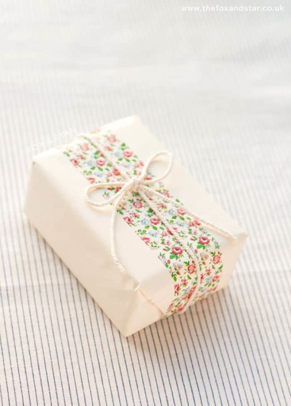 washi wrapped soap