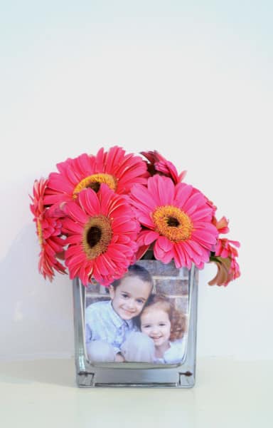 how to make a photo vase