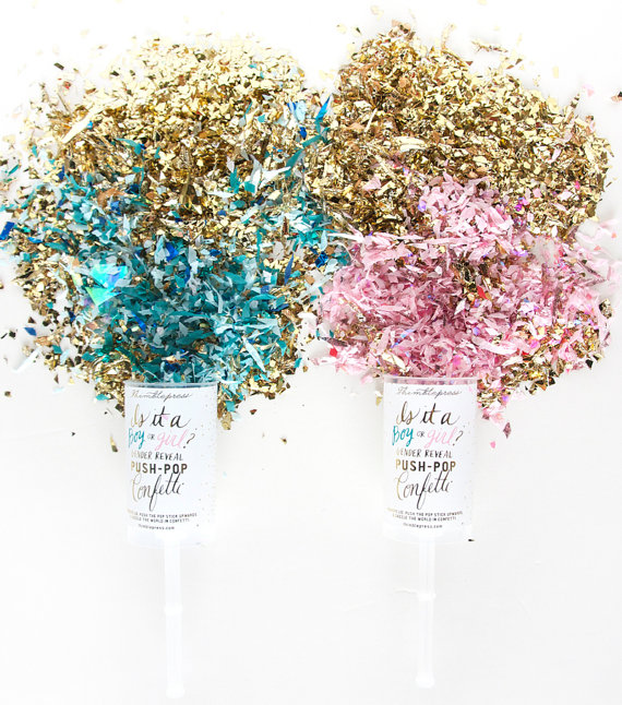 gender reveal confetti