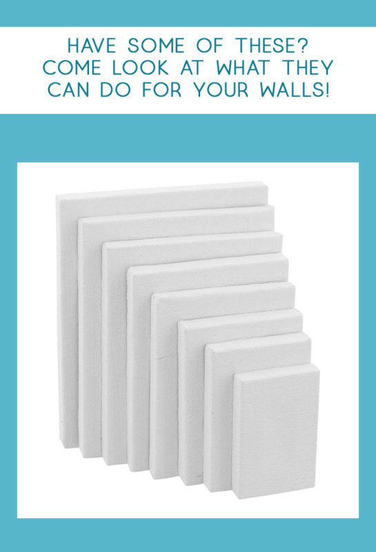 blank canvas | canvas wall art | wall art ideas | diy art