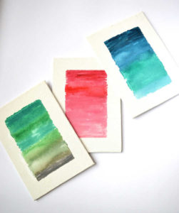 watercolor canvas DIY - all crafty things