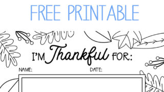 thankful printable