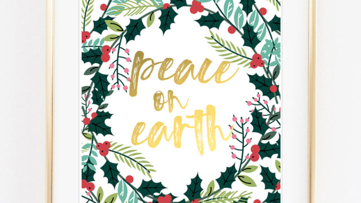 Christmas Alphabet Printable Art All Crafty Things