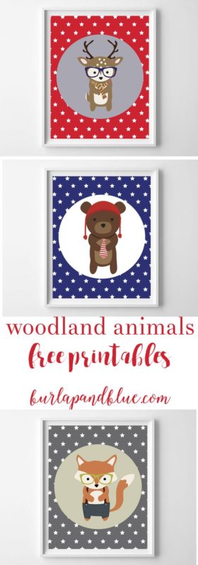 woodland printables