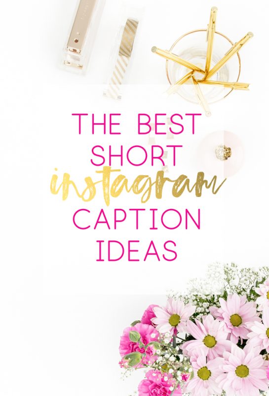 Best Short Instagram Caption Ideas - all crafty things