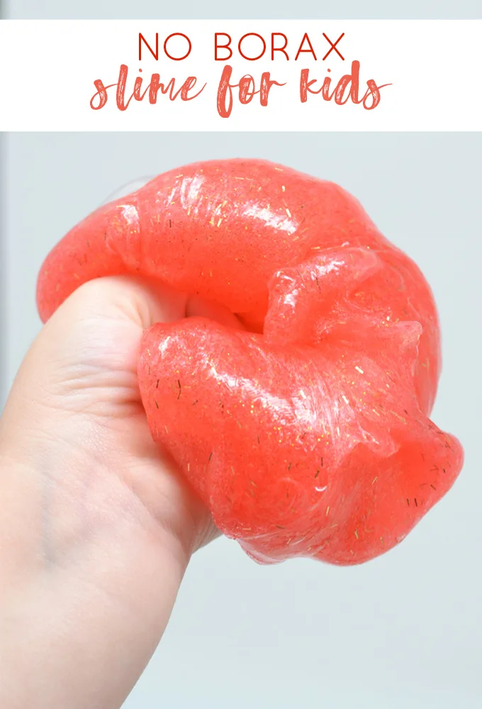 Glitter Glue Slime Recipe {How to Make No Borax Slime} - all crafty things