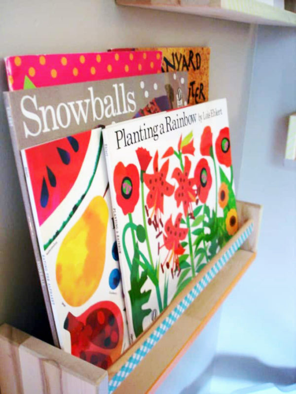 books on a spice rack