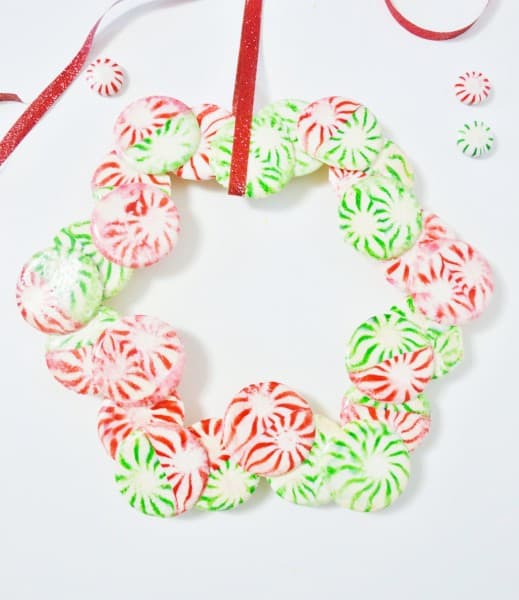 christmas mints wreath