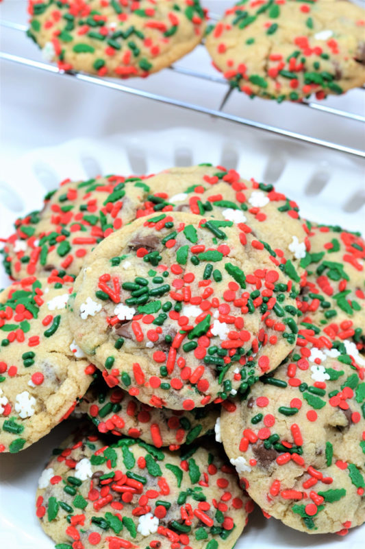 christmas sprinkle cookies