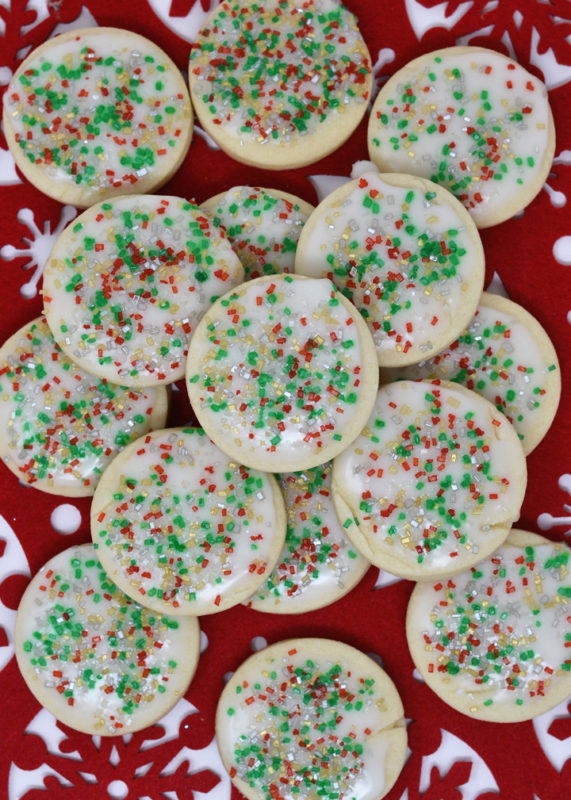 shortbread cookies with icing