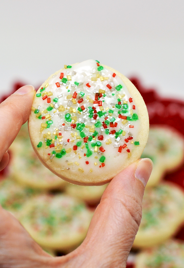 glazed shortbread cookies