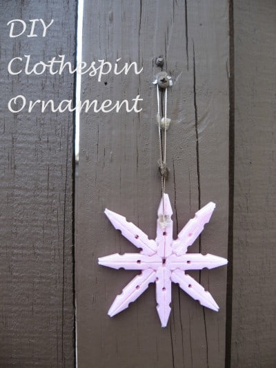 clothespin ornament