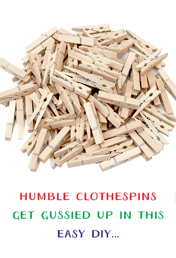 How to Make Clothespin Ornaments all crafty things