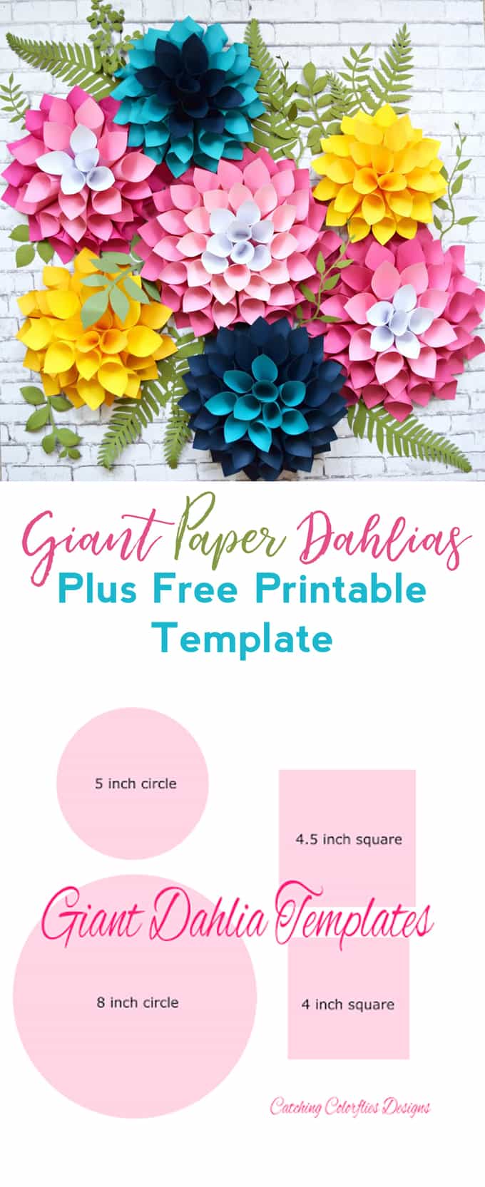 How to Make Paper Dahlias all crafty things