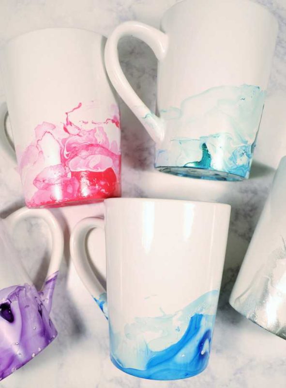 nail polish mugs