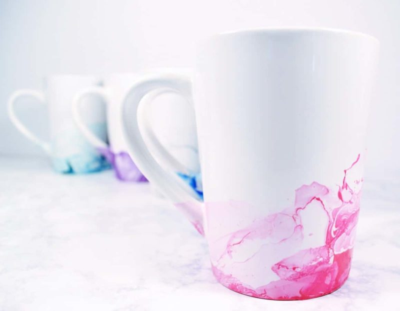 diy mug design nail polish