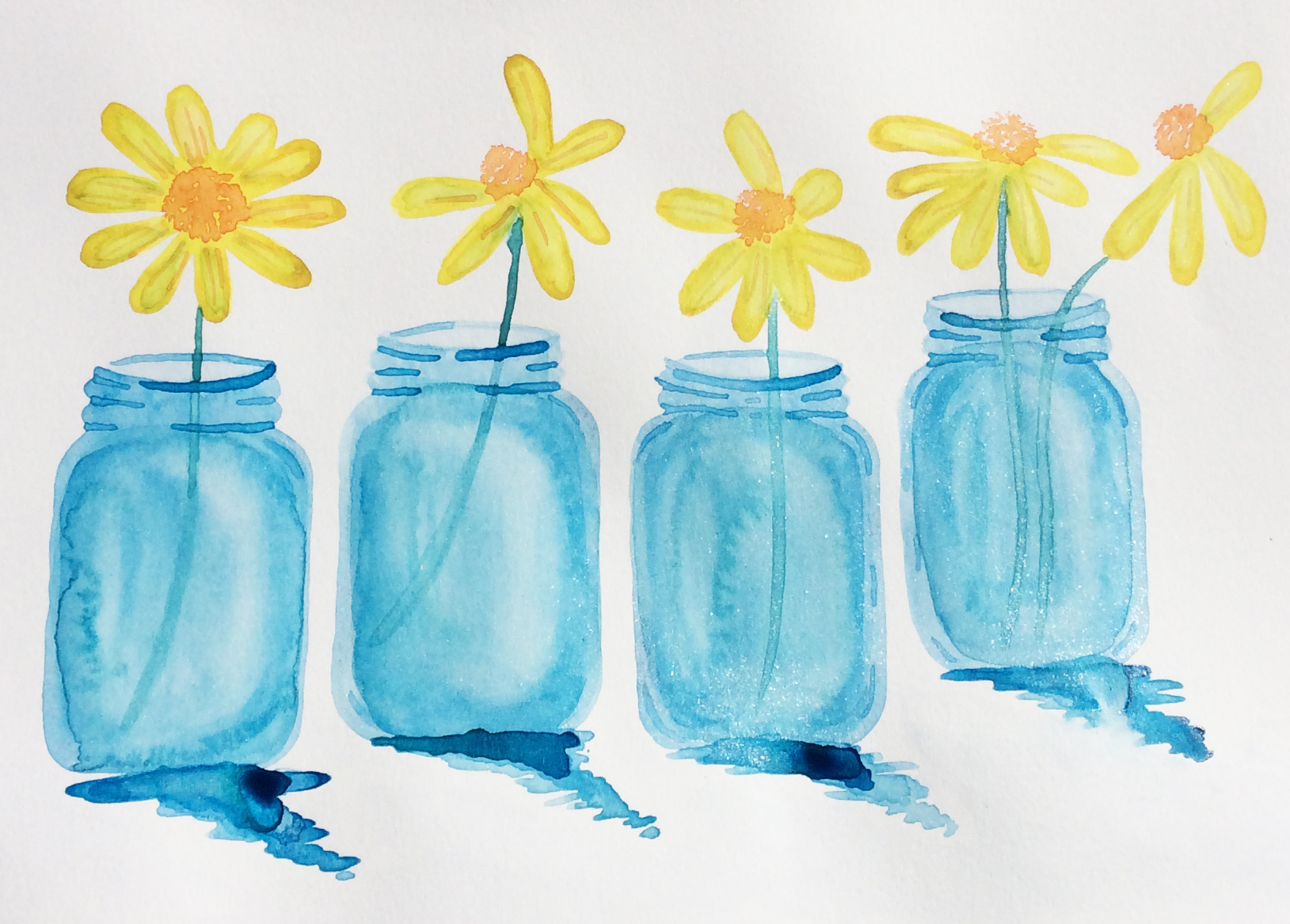 free printable art {mason jars + flowers} - all crafty things