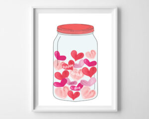 Jar of Hearts free printables - all crafty things