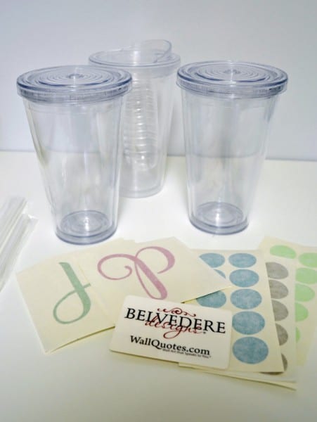 clear tumblers