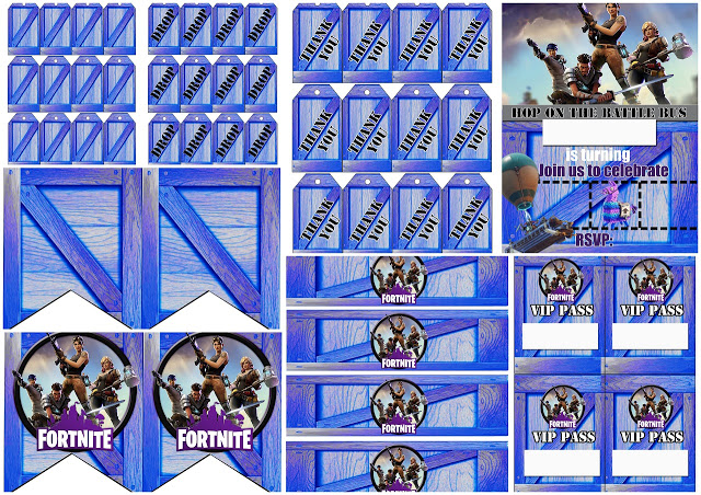 Fortnite Printables Free Party Decor And Games Printables All Crafty Things