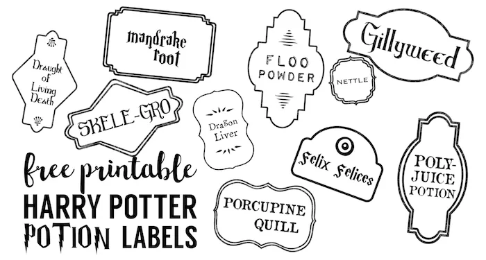 Download Harry Potter Printables Free Printables For Your Next Harry Potter Party All Crafty Things