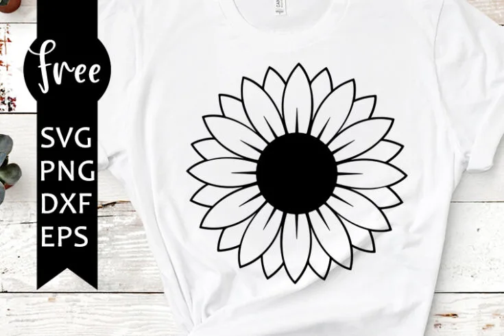 Free Free 160 Cricut Half Sunflower Svg SVG PNG EPS DXF File