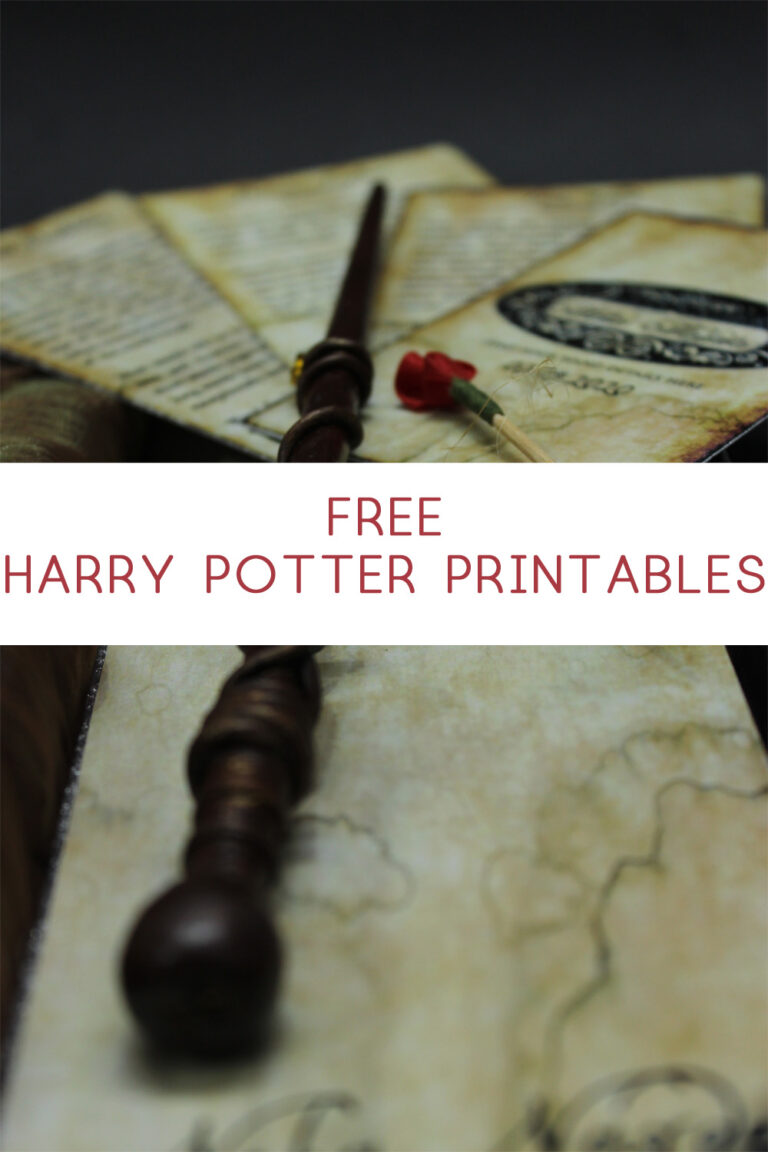 Harry Potter Printables Free Printables - Harry Potter Printables 768x1152 