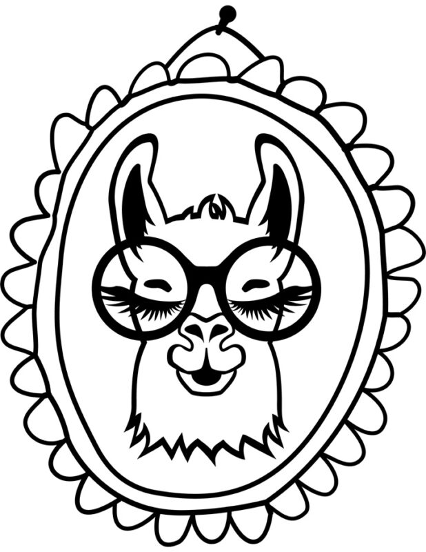 Llama Coloring Pages Free to Print and Color - all crafty things
