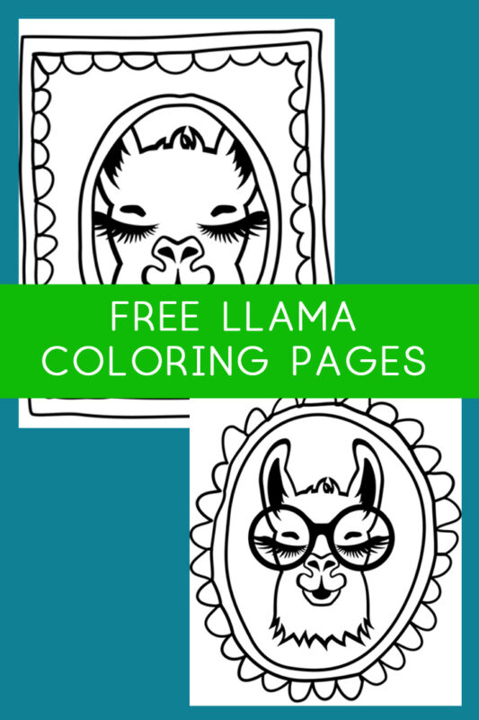 Llama Coloring Pages Free to Print and Color - all crafty things