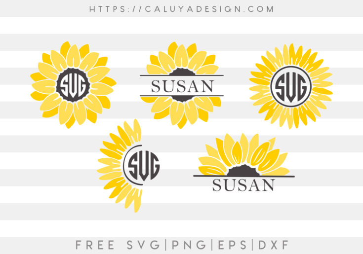Download Sunflower Svg Free Free Sunflower Svg Files For Your Cutting Machine All Crafty Things