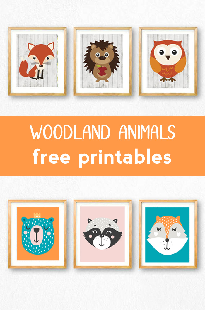 woodland animals printables (free woodland printables for kids six