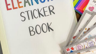 diy sticker book