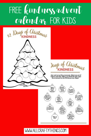 Kindness Advent Calendar - Free Printable Kindness Calendar for Kids
